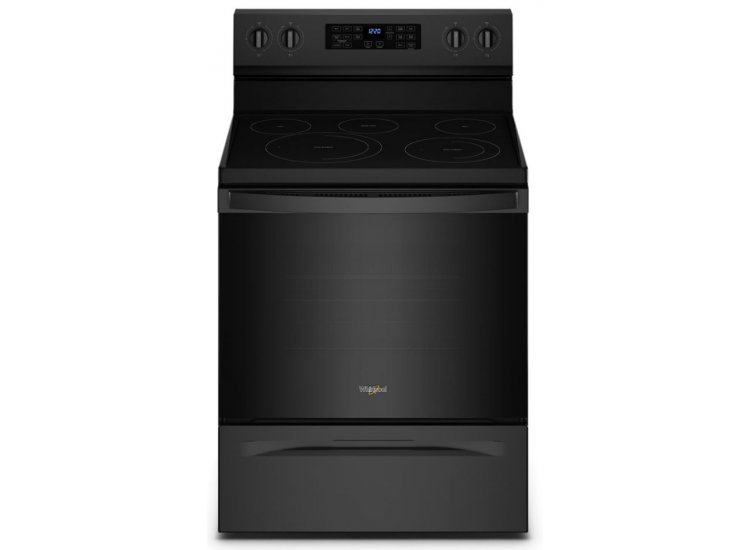 Whirlpool 5.3 Cu. Ft. Black Electric 5-In-1 Air Fry Oven