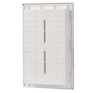 Glacier Bay Spacecab 16 in. W x 26 in. H Frameless Recessed Medicine Cabinet with 6-Shelves and Polished Edge Mirror GB21