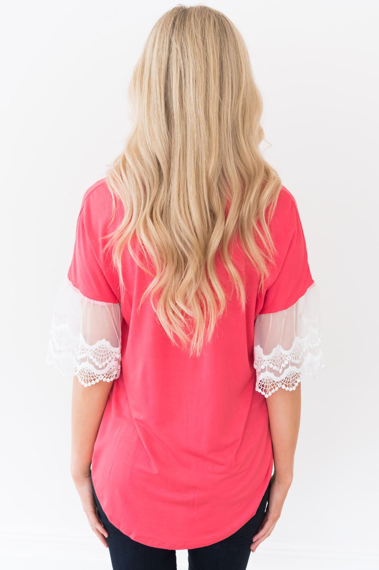 Designed Destiny Lace Modest Blouse