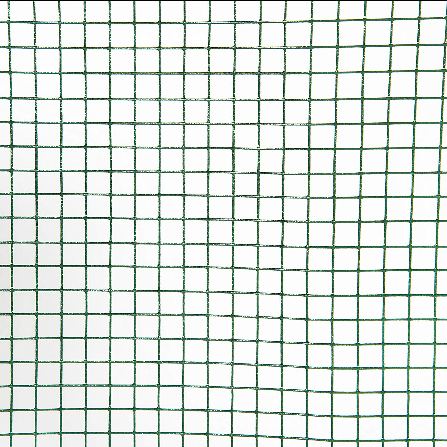 Fencer Wire 19 Gauge Green Vinyl Coated 1/2 Hardware Cloth Vegetables Garden Rabbit Fencing Snake Fence for Chicken Run Critters Gopher Racoons Opossum Rehab Cage Wire Window (24" x 96")