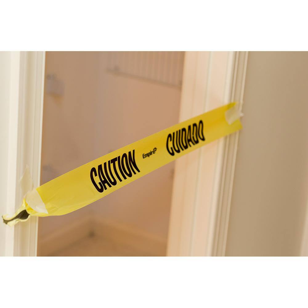 MW 3 in. x 200 ft. Caution Tape with 3 in. x 200 ft. Danger Barricade Tape 77-0201-77-0204