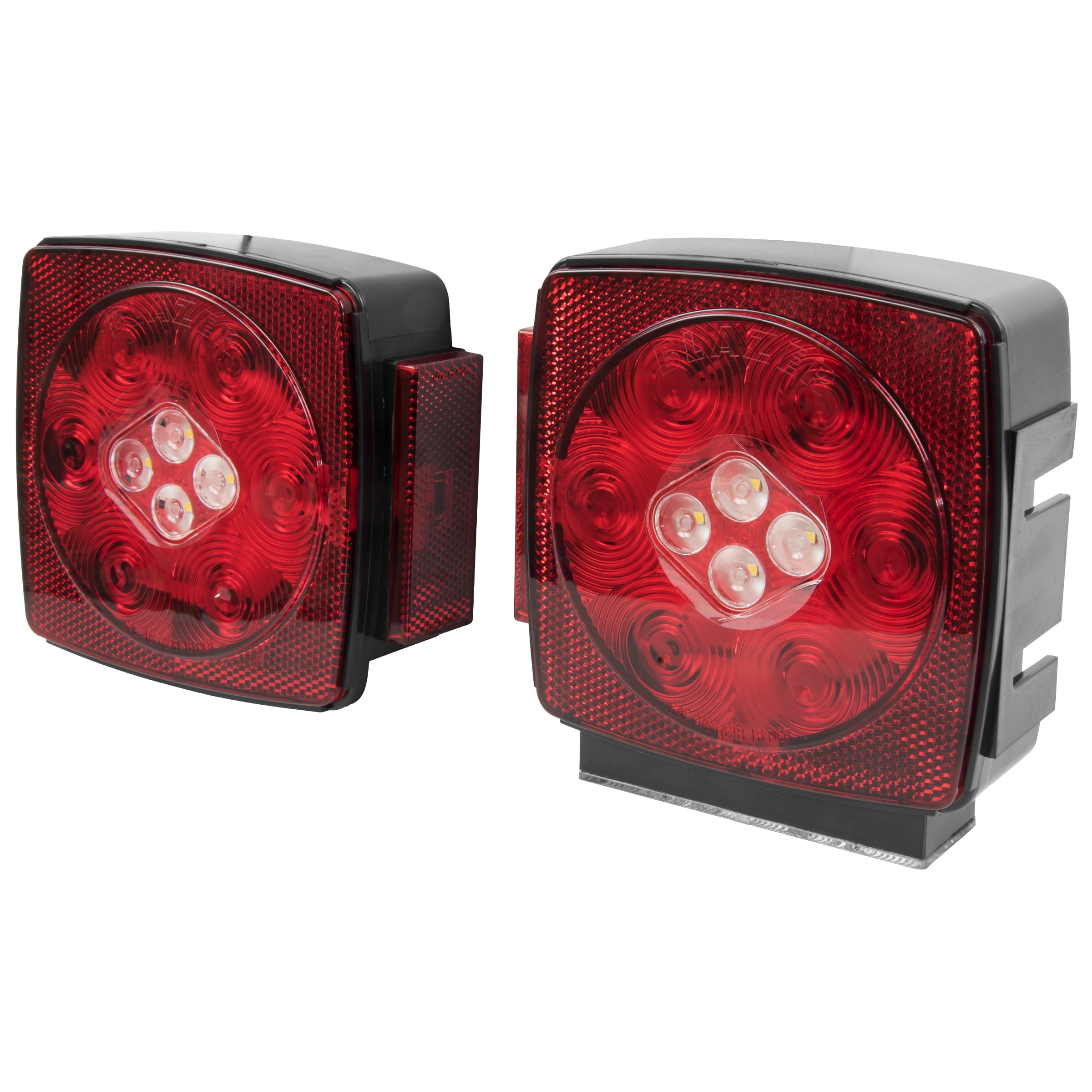 Blazer International LED Submersible Trailer Light Kit with Reverse Light， Red