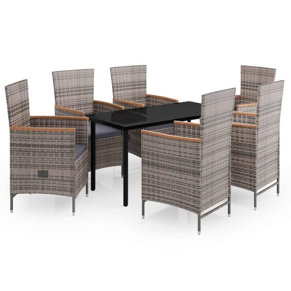 vidaXL Patio Dining Set 3/5/7 Piece Multi Colors 31.5\