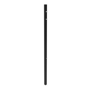 Fortress Building Products Athens 2-in x 2-in x 7-ft Gloss Black Aluminum Pressed Spear Fence Corner Post 4032084431M