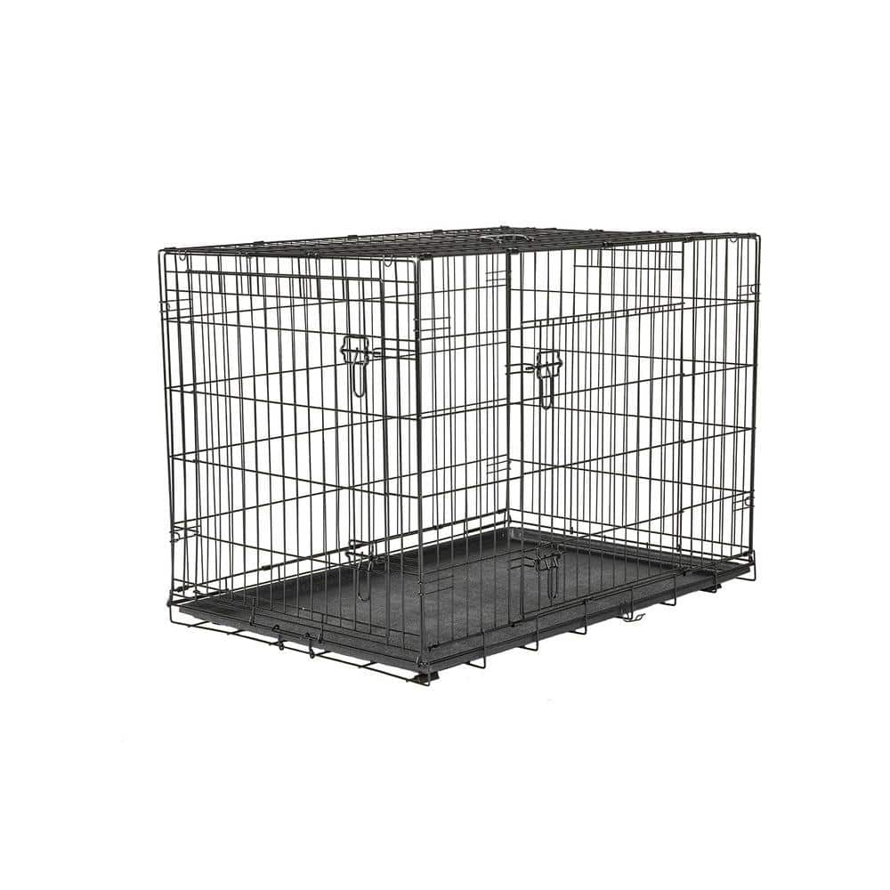 PRIVATE BRAND UNBRANDED Large Black Collapsable Pet Crate 308594B