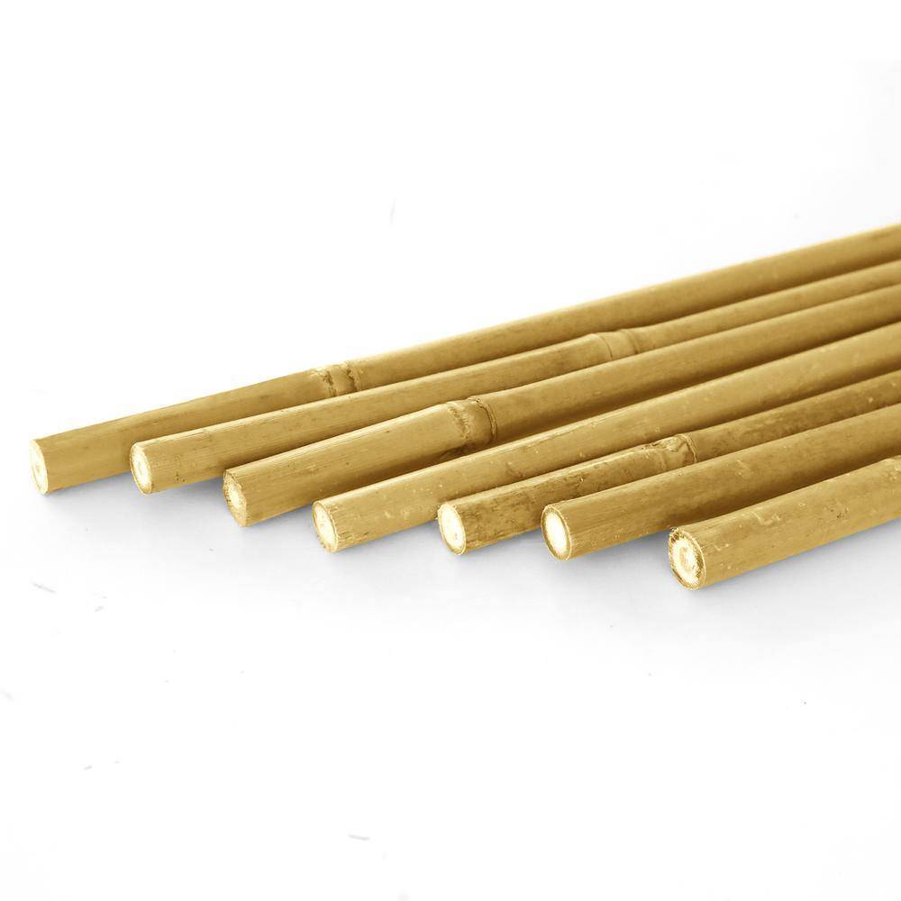 Ecostake 4 ft. x 716 in. Natural Bamboo Eco-Friendly Garden Plant Stakes for Climbing Support (250-Pack) BBC410N250