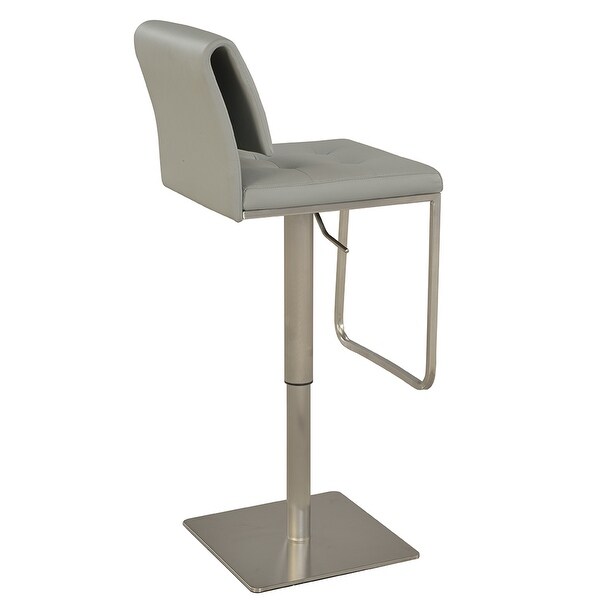 Somette Grey Contemporary Pneumatic Stool - N/A