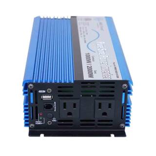 AIMS POWER 1000 Pure Sine Inverter 12-Volt DC to 120-Volt AC ETL Listed to UL 458 PWRI100012120S