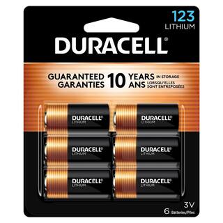 Duracell CR123A 3V Lithium Battery - (6-Pack) 004133303575