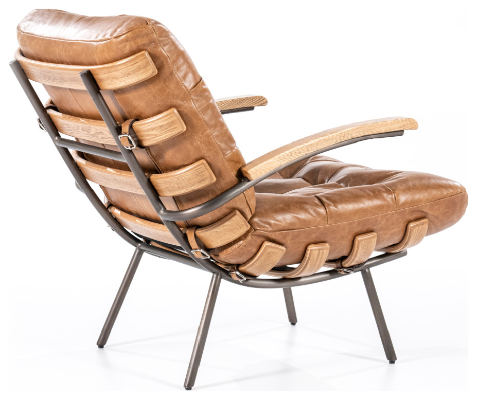 Cognac Mid Century Armchair  Eleonora Bastiaan   Midcentury   Armchairs And Accent Chairs   by Luxury Furnitures  Houzz