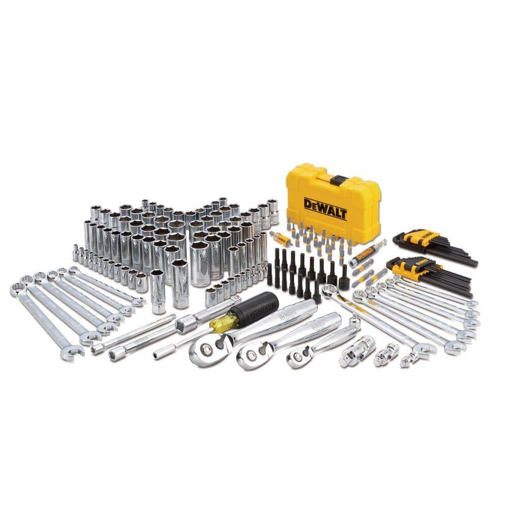 DEWALT 1/4 in., 3/8 in. and ½ in. Drive Polished Chrome Mechanics Tool Set (168-Piece) DWMT73803