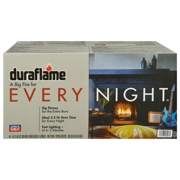 Duraflame 4pk 5 2lbs Every Night Firelogs