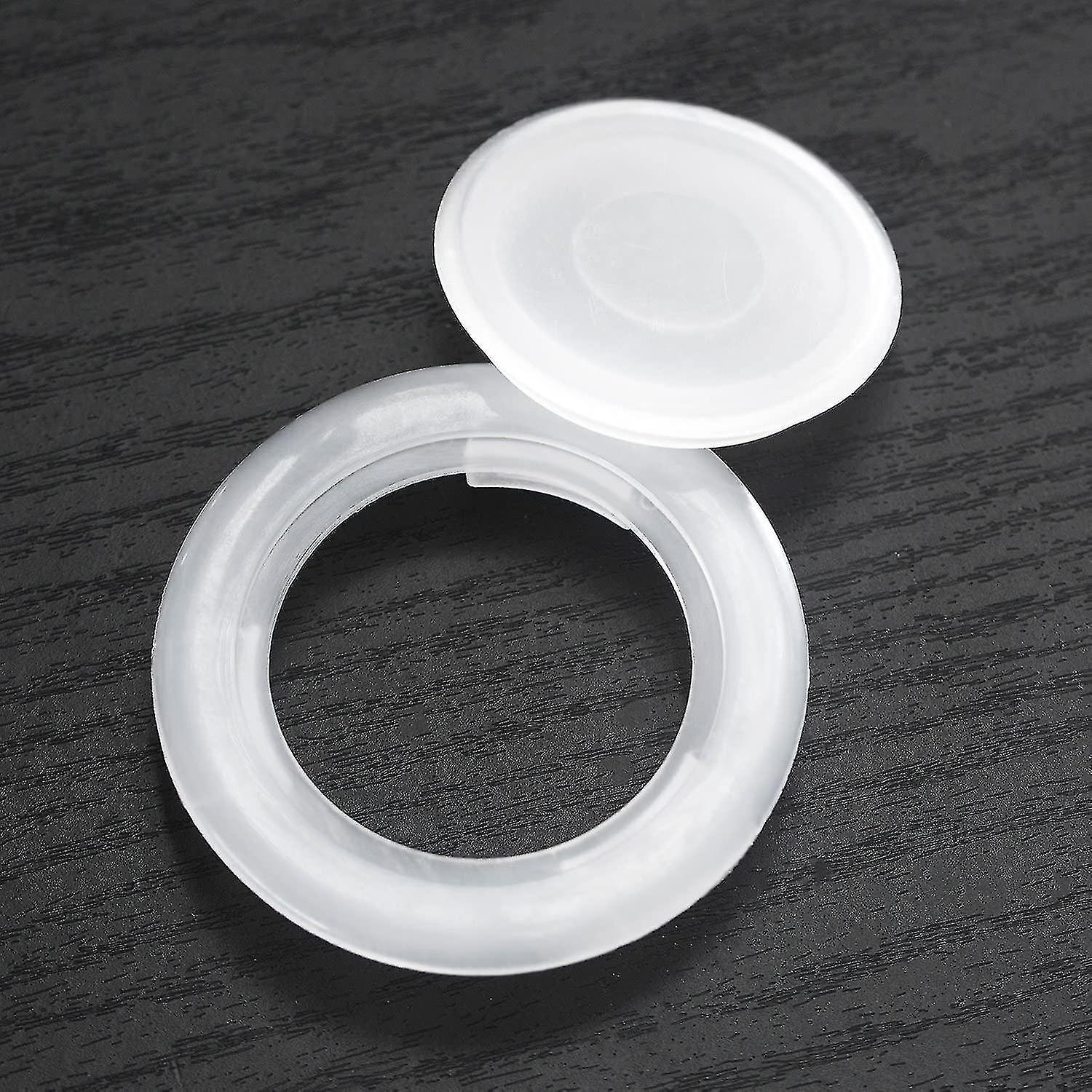 2 Pack 2 Inch Umbrella Rings And Standard Size Cap White Translucent (2 Set)