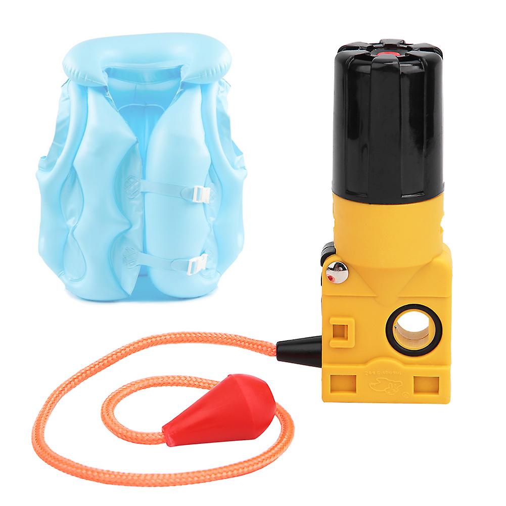 Portable Automatic Inflator Device With Hydrosolvent Accessories For Inflatable Life Jackets