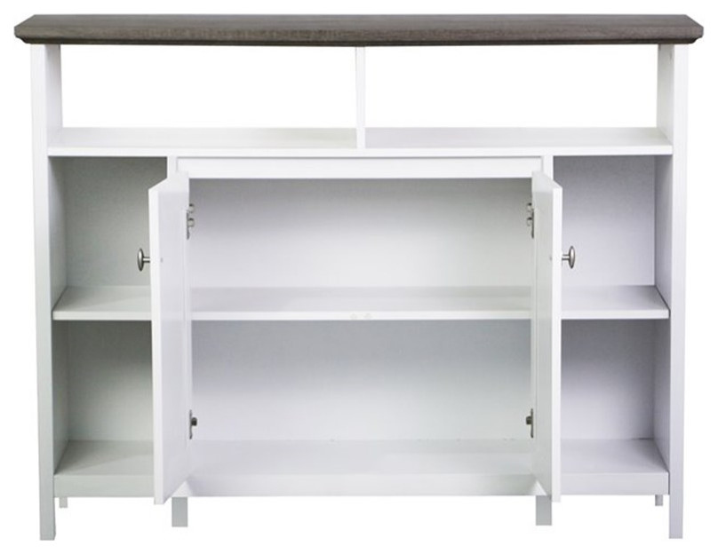 Saint Birch Olivia Modern Wood Console Table in Gray Oak/White   Transitional   Console Tables   by Homesquare  Houzz