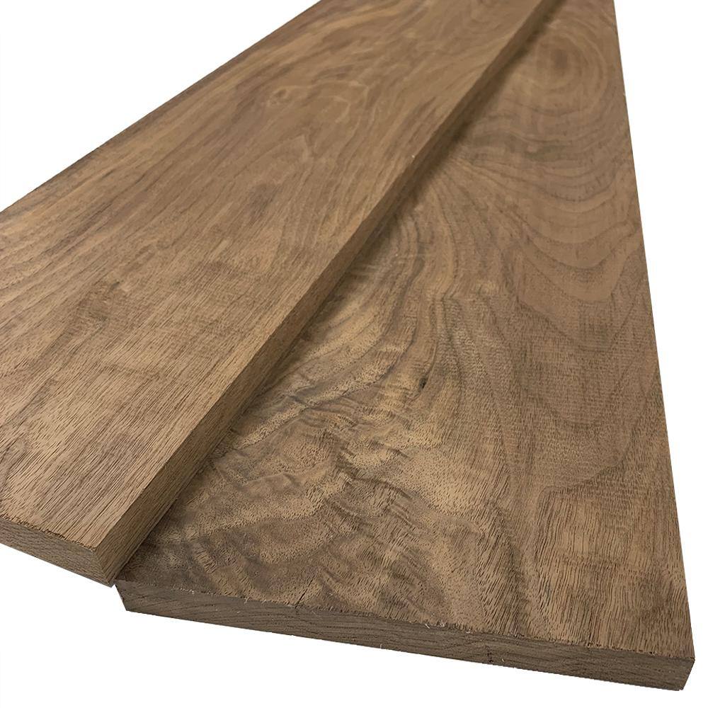 Swaner Hardwood 1 in. x 8 in. x 8 ft. S4S Walnut Board (2-Pack) OL04070896WA