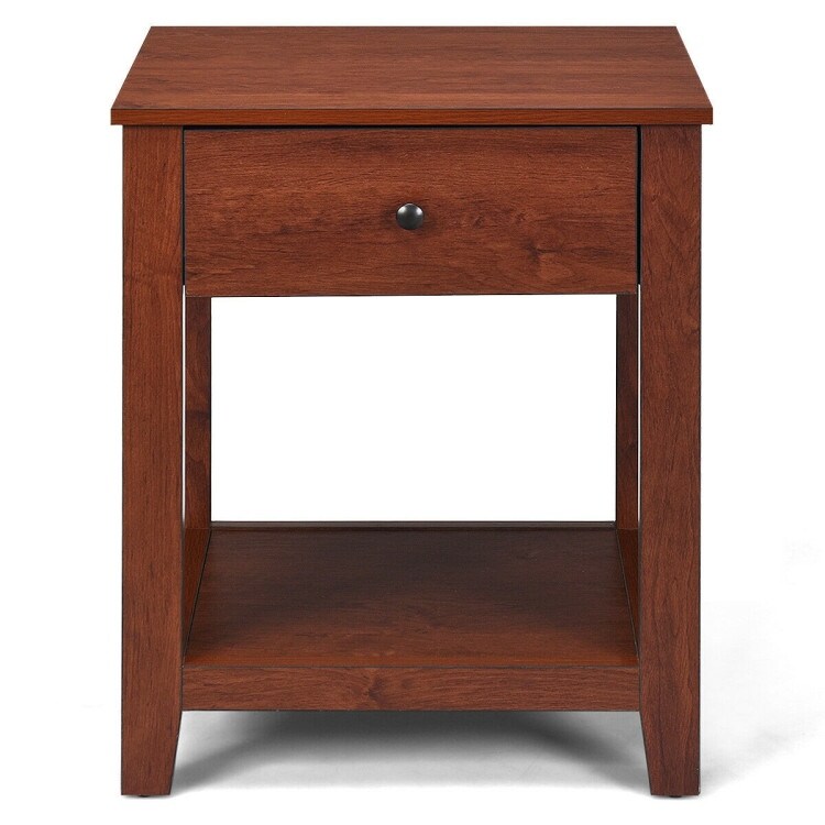 Set of 2 Night Stand End Side Table