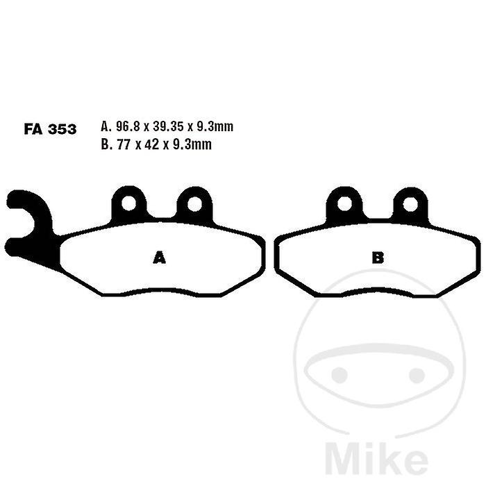 EBC SFA Scooter Front Brake Pads SFA353 Piaggio Hexagon 125 4T GTX 11