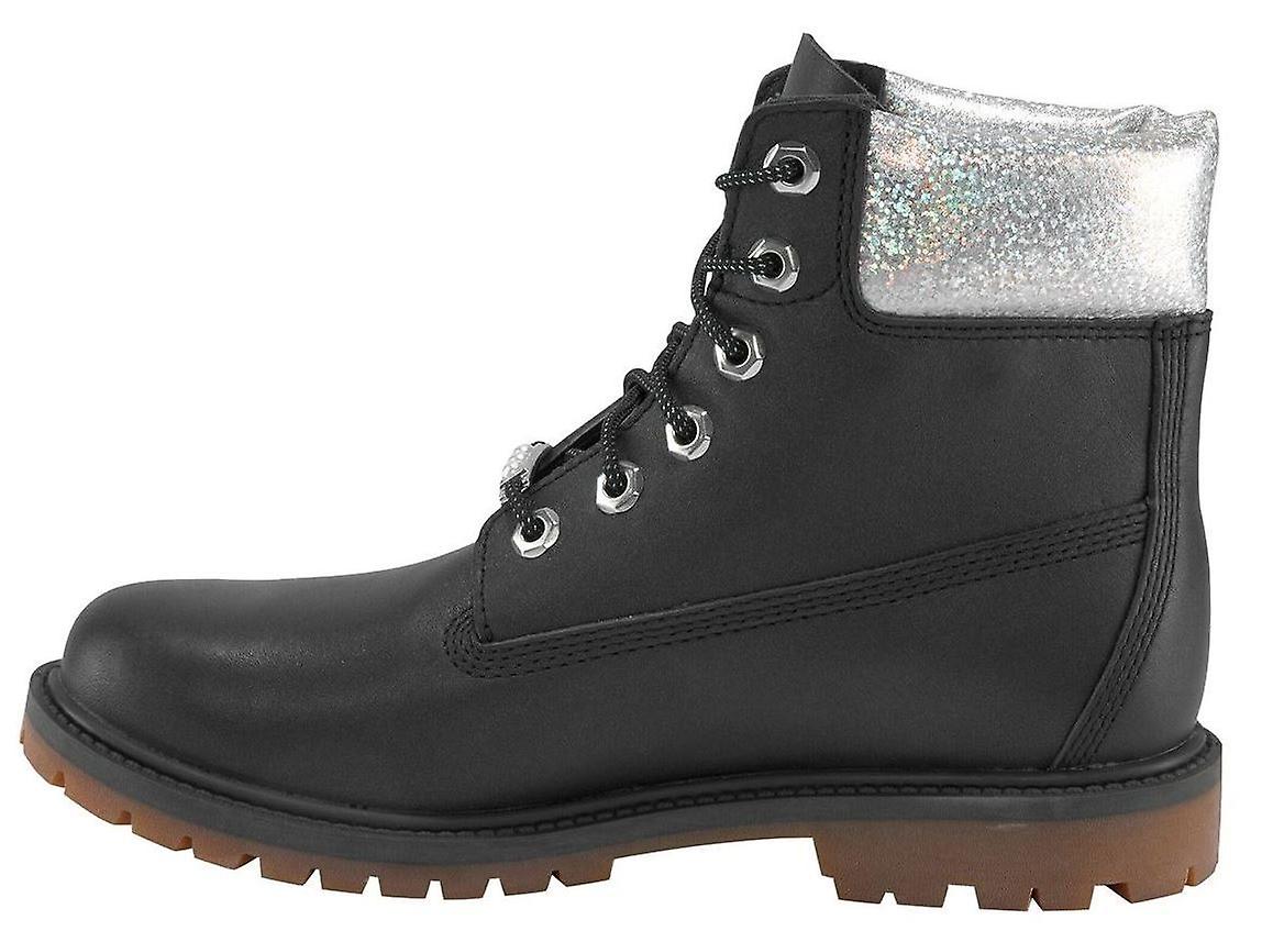 Timberland 6 Inch Heritage Cupsole Jet Black Nubuck Womens Boots