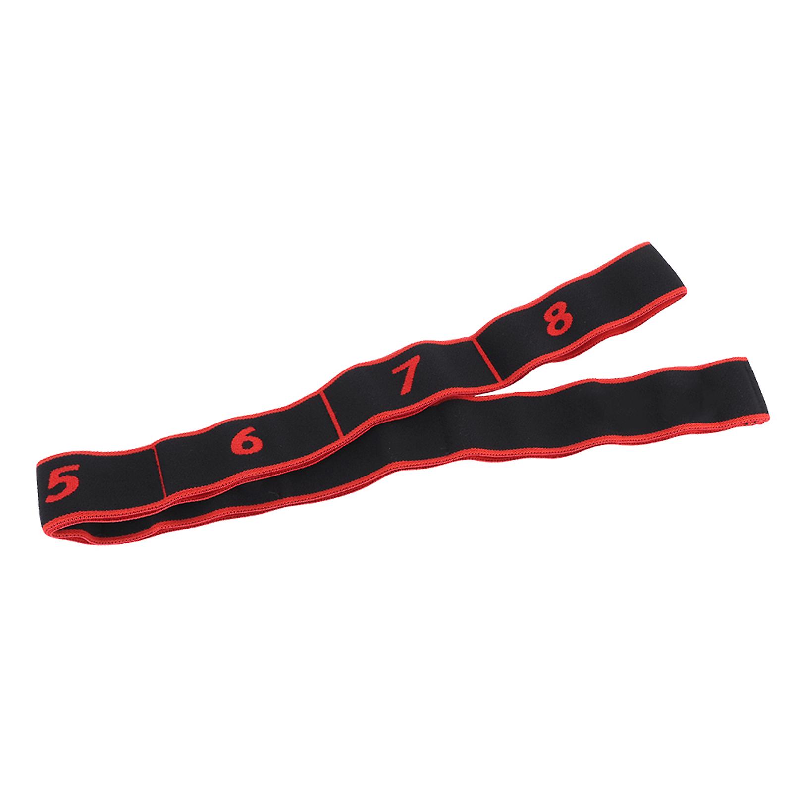 Fitness Elastic Bands Resistance Belt Yoga Sling Exercise Accessory For Training(red)