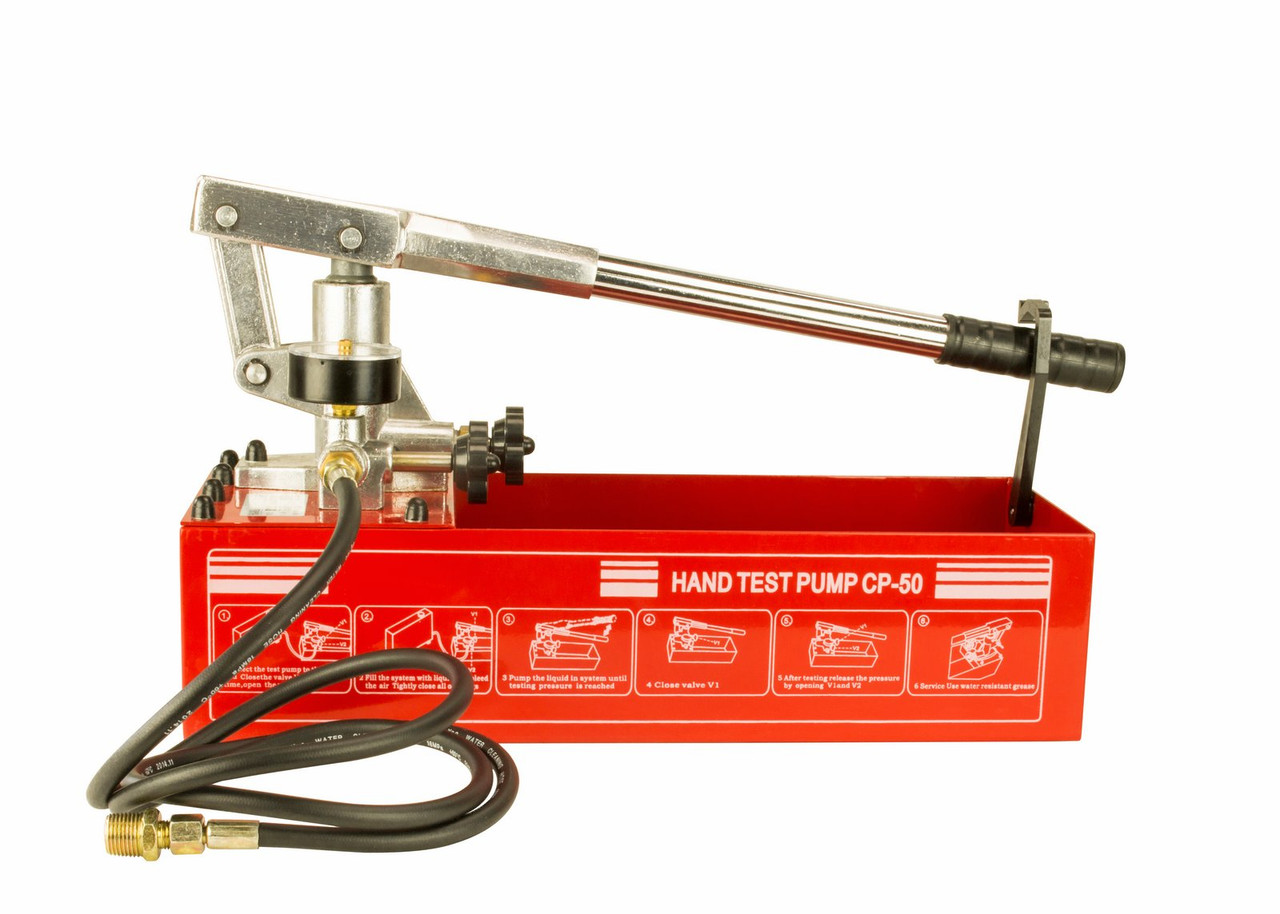 Steel Dragon Tools CP-50 Pressure Test Pump 726 PSI  2.5 Gallon Tank