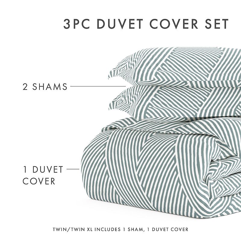 Home Collection Premium Ultra Soft Modern Diagonal Duvet Cover Set