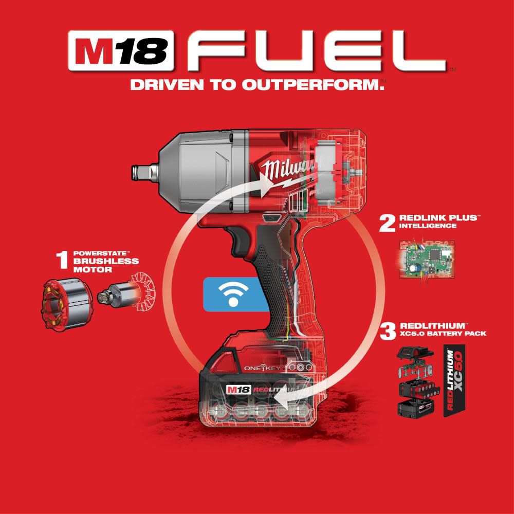 Milwaukee M18 FUEL Impact Wrench 1/2