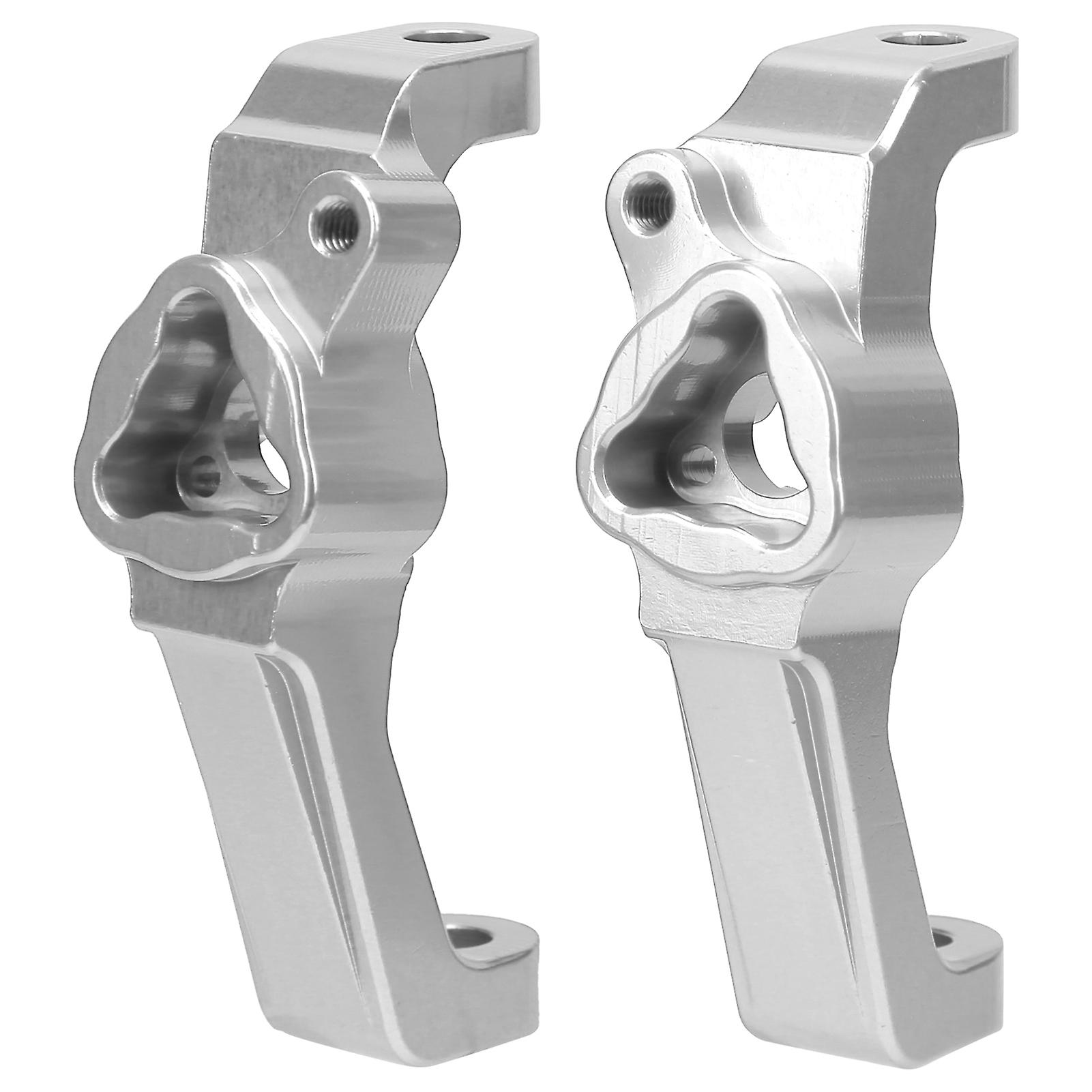 2pcs Aluminum Alloy Front C Seat Fit For Redcat Gen8 1/10 Rc Cars Hub Caster Mountsilver