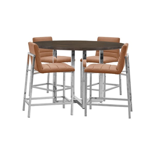 Amalfi Metal Back Counter Stool (Set of Two)