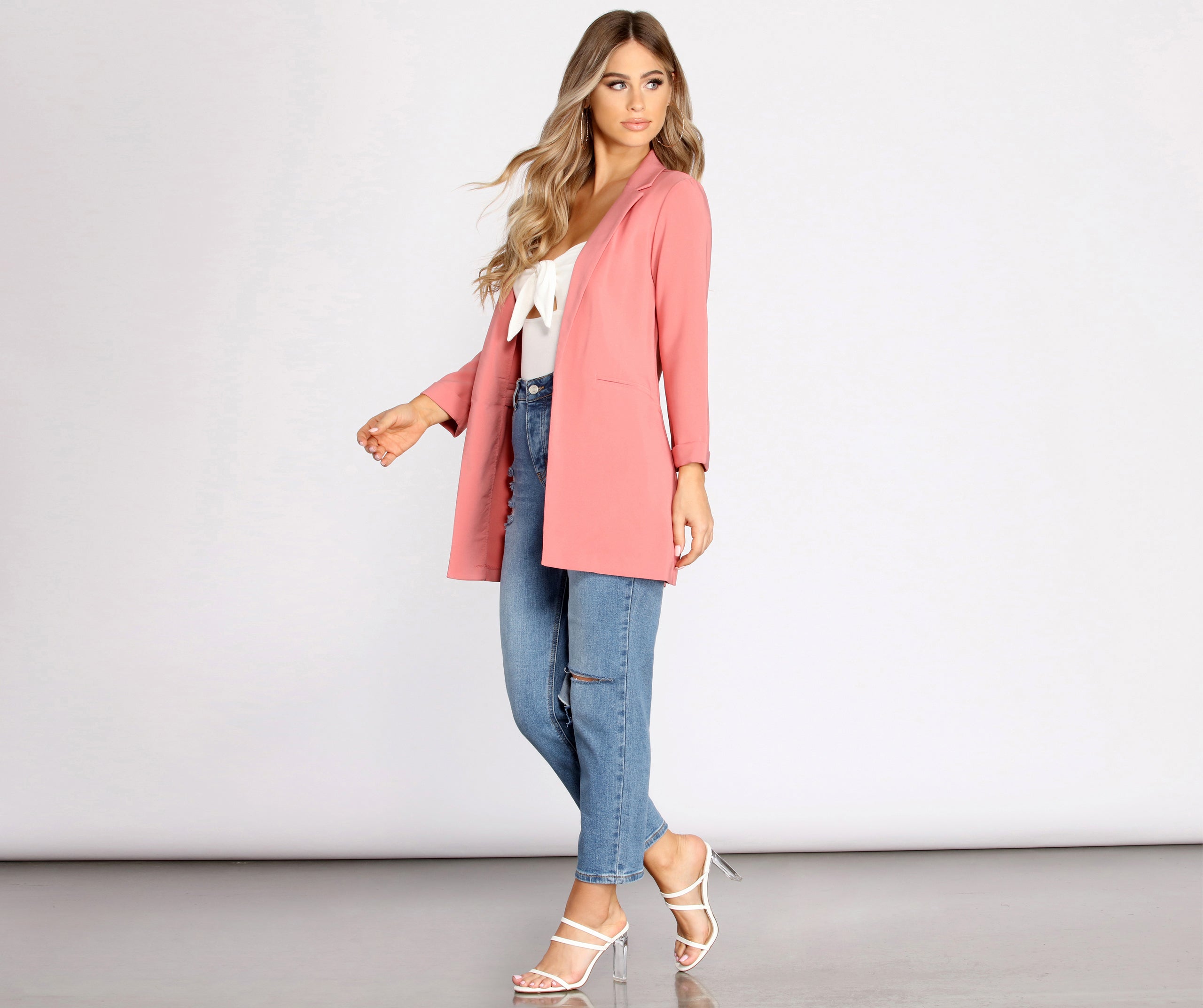 Girl Boss Cuffed Boyfriend Blazer