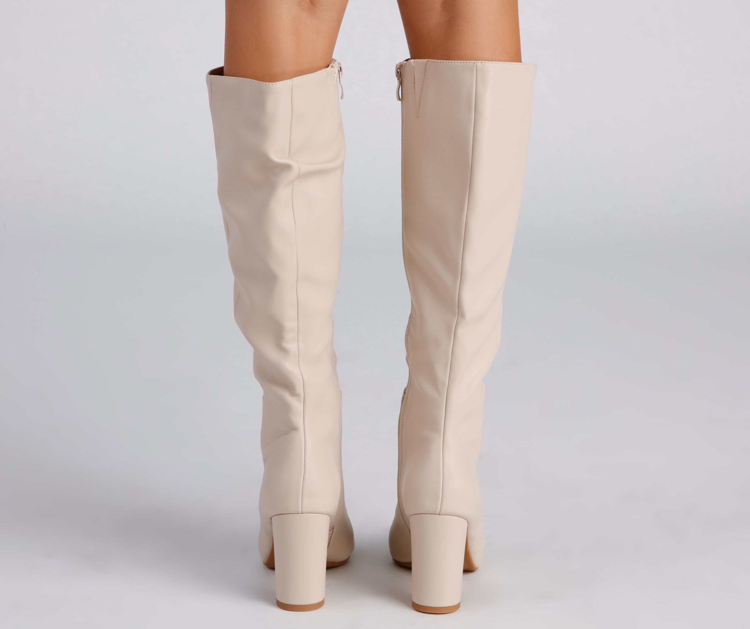 Sleek And Trendy Below-The-Knee Boots