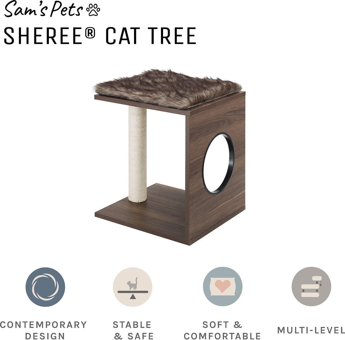 Sam's Pets Sheree 17-in Cat Tree