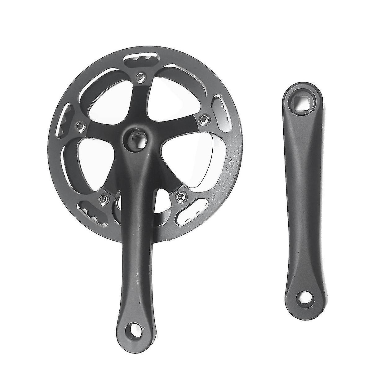 44t Folding Bike Crank Set Single Speed Bicycle Crankset 170mm Tooth Plate Cnc Protect Cover Bike C