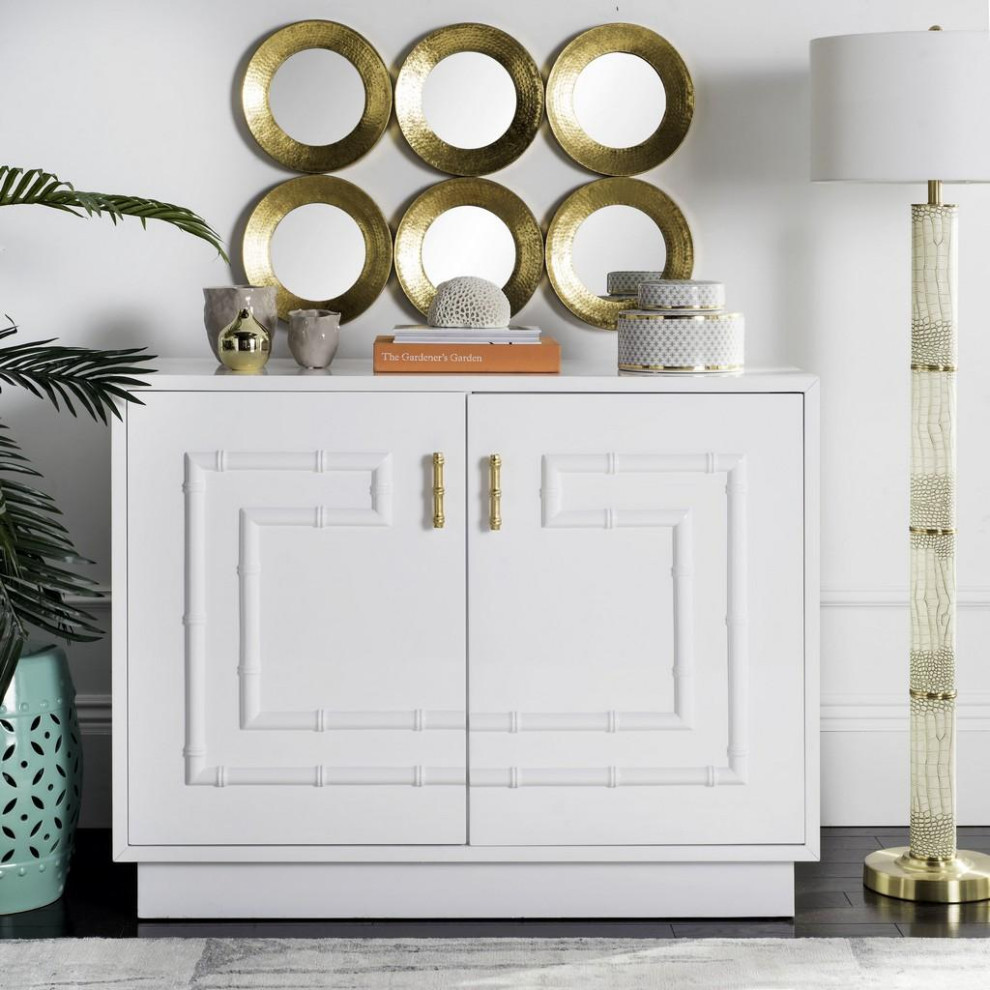 Marius Lacquer Bamboo Cabinet   Asian   Accent Chests And Cabinets   by AED Luxury Home Decor  Houzz