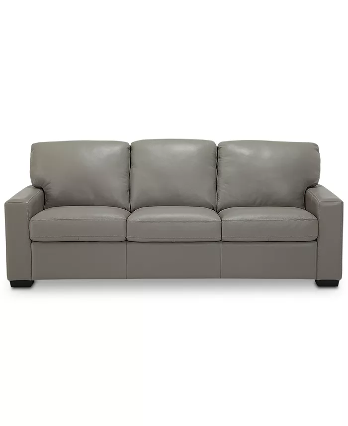 Furniture Ennia 82 Leather Queen Sleeper Sofa