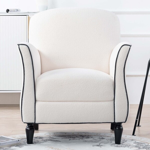 Solid Wood Accent Chairs With High-density Foam Seat