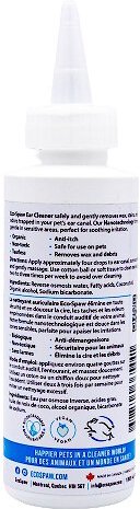 EcoSpaw Unscented Dog and Cat Ear Cleaner， 4-oz bottle