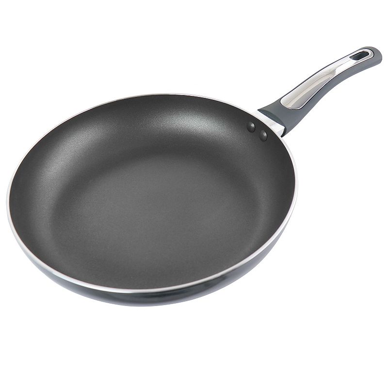 Oster Cocina Legacy 12 Inch Aluminum Nonstick Frying Pan in Gray