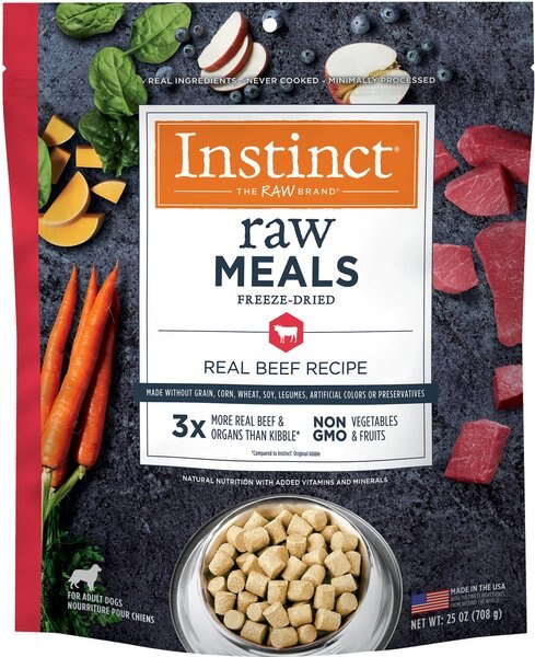 Instinct Freeze-Dried Raw Meals Real Beef Recipe Grain-Free Dog Food