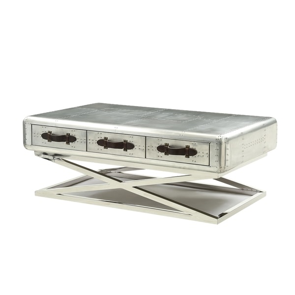 ACME Brancaster Coffee Table， Aluminum