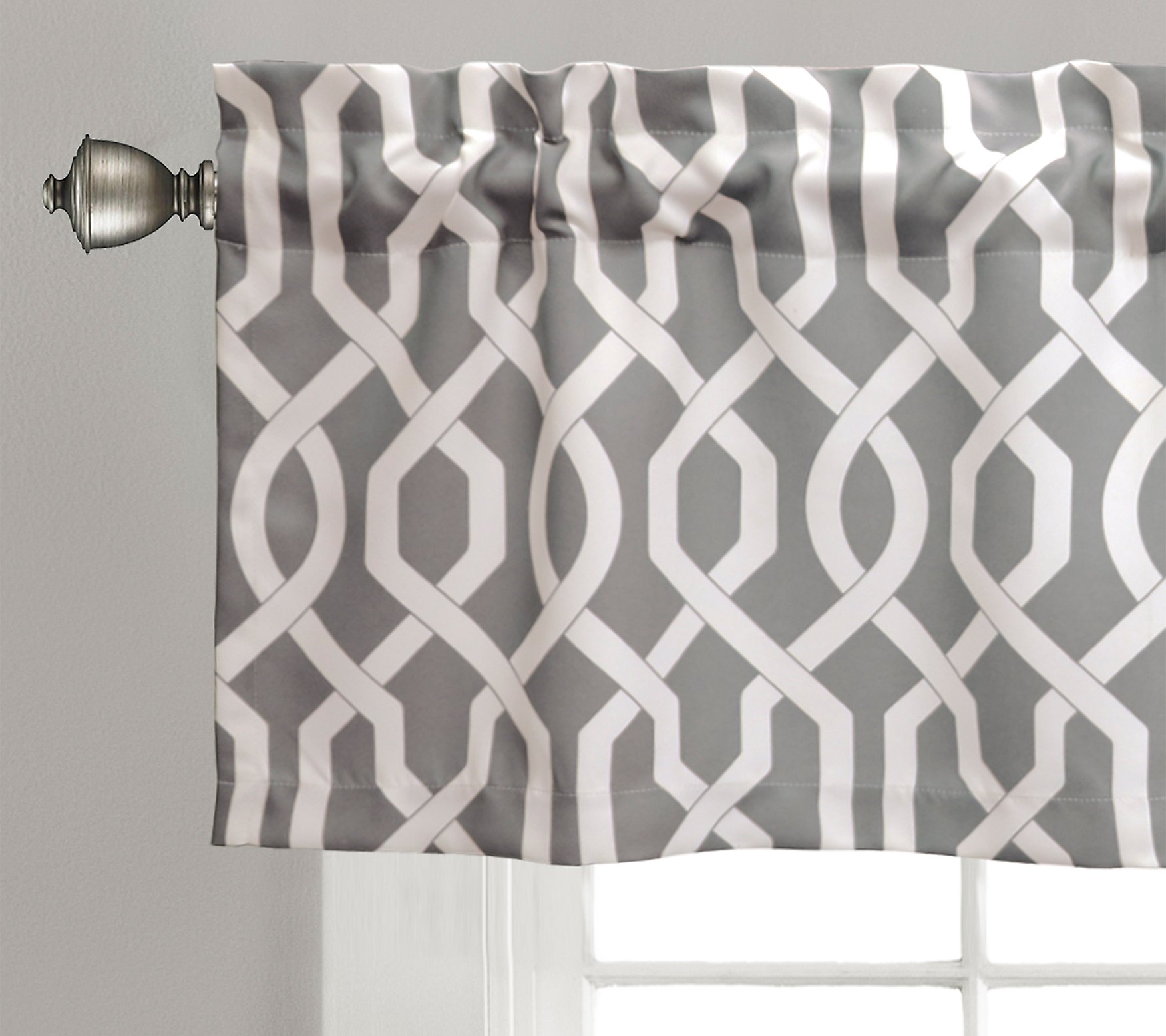 Edward Trellis Single Room Darkening Valance byLush Decor