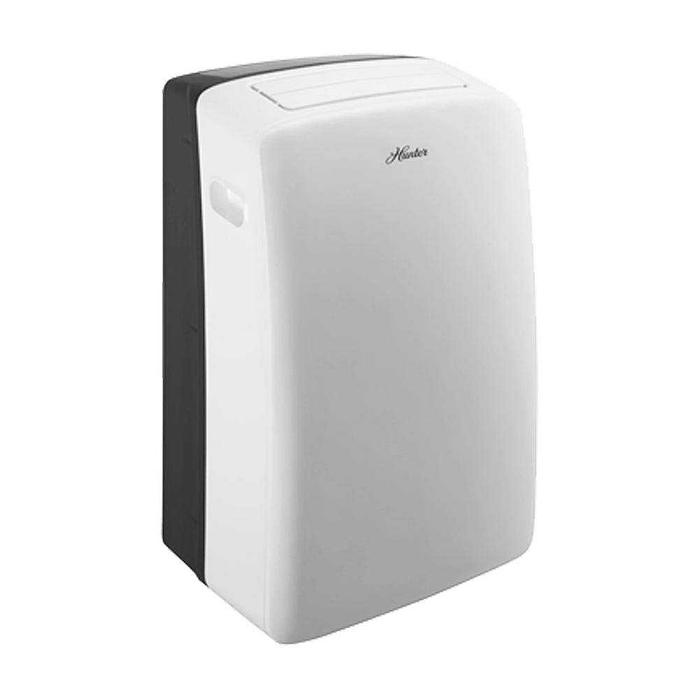 Hunter 10000 BTU 6500 BTU (DOE) Portable Air Conditioner in White with Dehumidifier and Remote Control HPAC-10C150