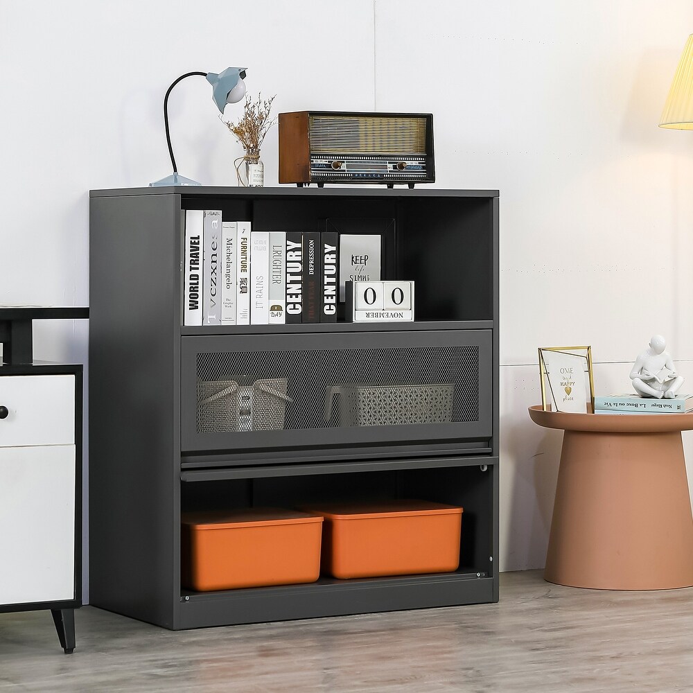 Large Modern Filing Cabinet 2 Drawers Lateral File Cabinet for home  office