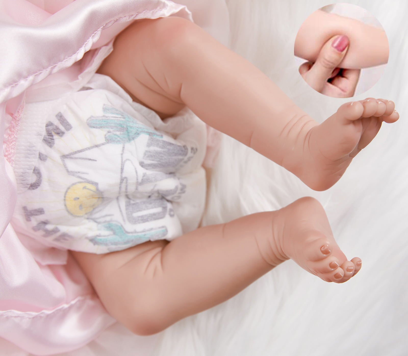 Reborn Baby Dolls, 18" Realistic Newborn Baby Dolls Girl with Soft Vinyl Silicone Full Body, Lifelike Sleeping Baby Dolls for Girls, Reborn Baby Doll Gift Set for 3+ Year Old Kids