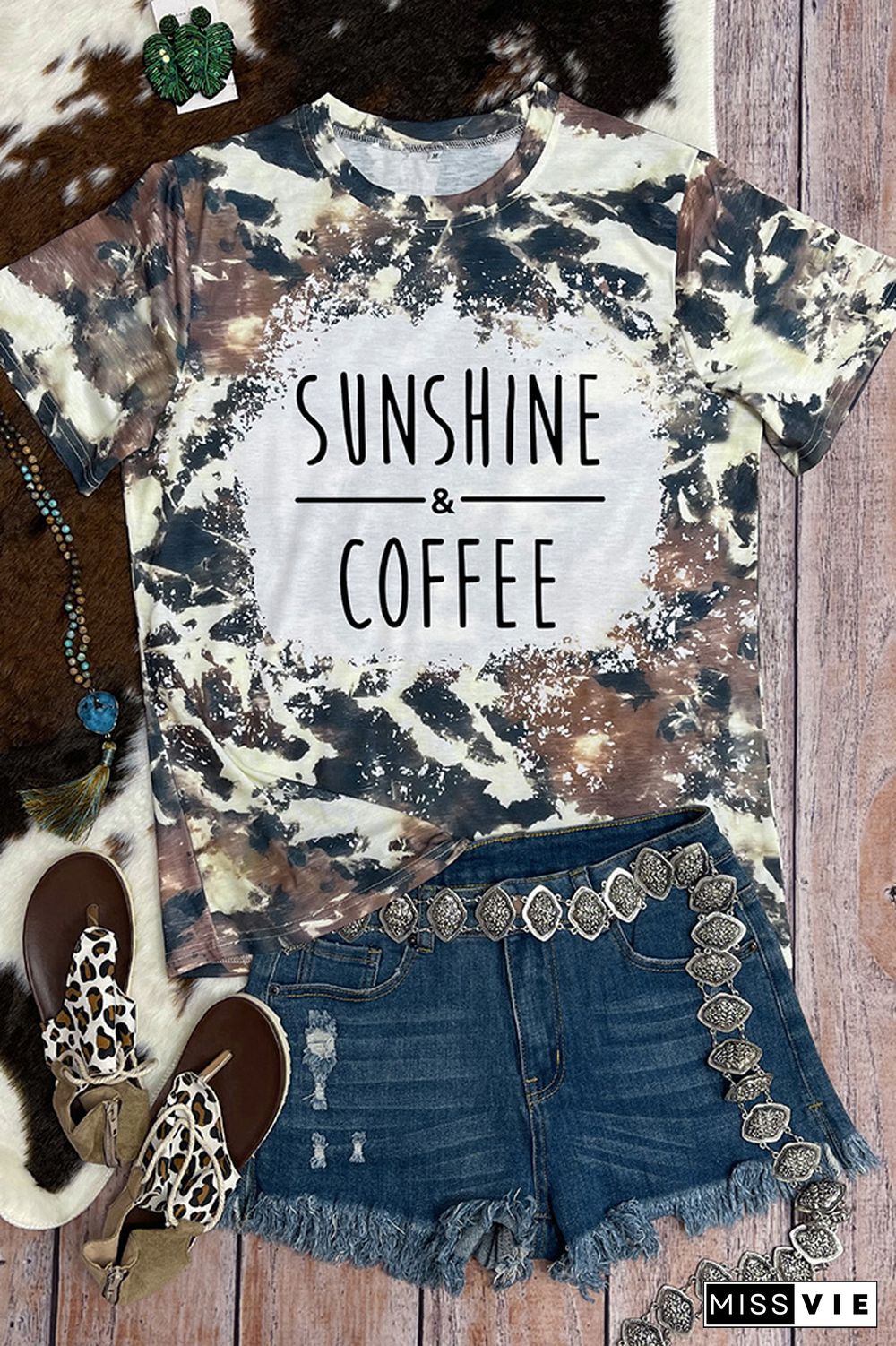 Sunshine and Coffee Graphic Tee