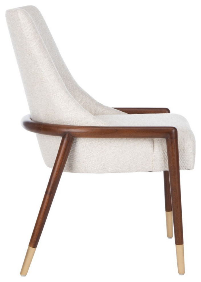 Carmyne Mid Century Chair Cream  Set of 2   Midcentury   Dining Chairs   by V.S.D Furniture  Houzz