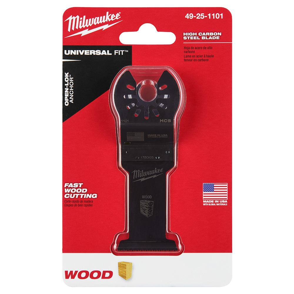 MW 2-12 in. High Carbon Steel Universal Fit Wood Cutting Multi-Tool Oscillating Blade (1-Pack) 49-25-1111