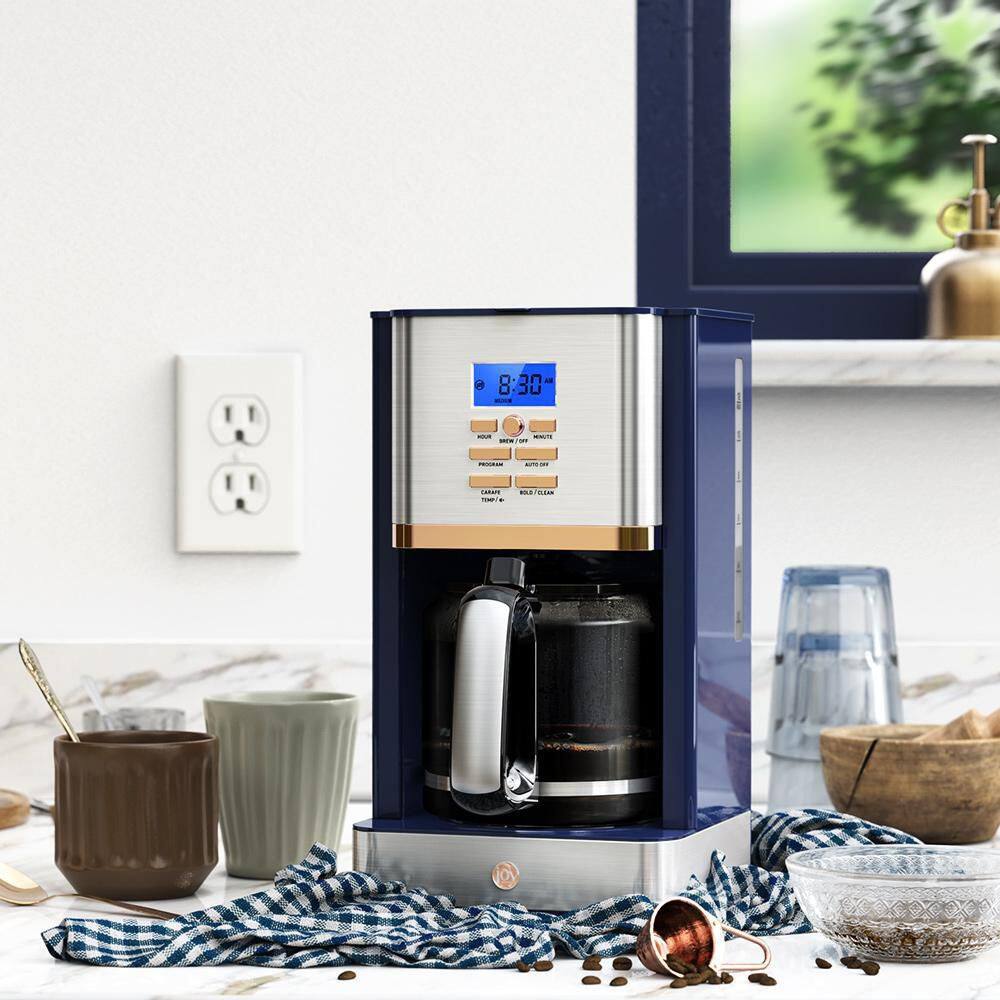 JOY KITCHEN 12-Cup Navy Blue Digital Drip Coffee Maker JDC12NBE10