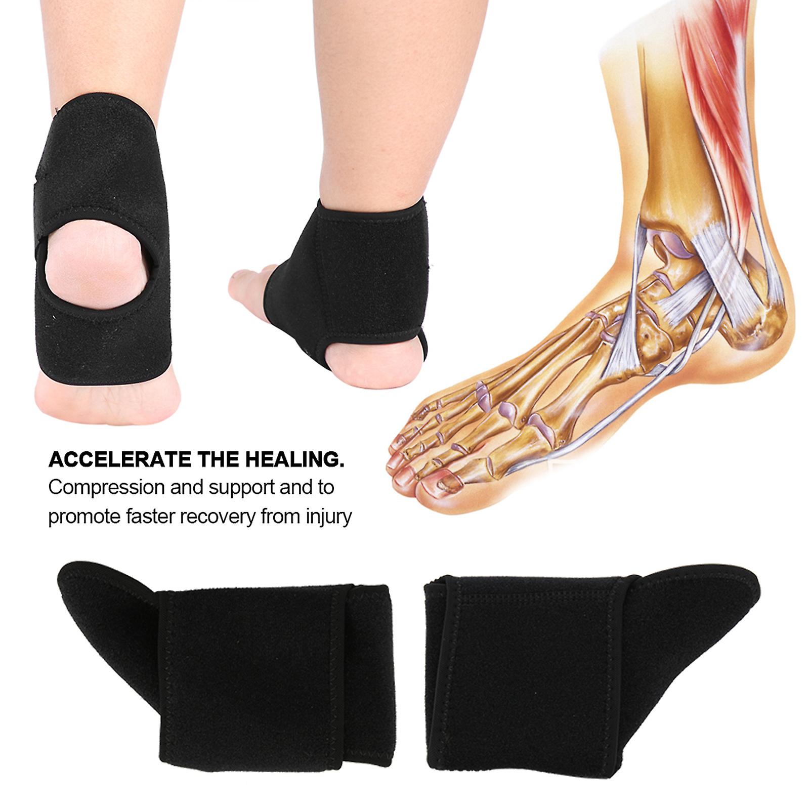 2pcs Ankle Support Warm Ankle Brace Foot Guard Sprain Injury Wrap Elastic Stabilizers For Sport