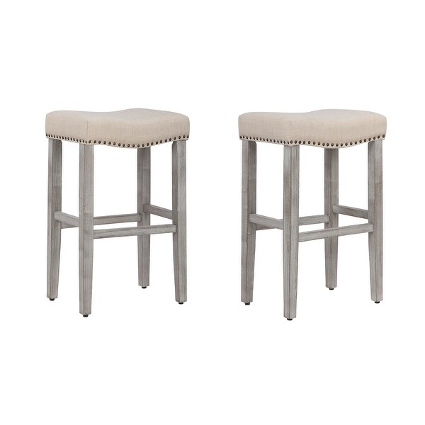 Henley 29-inch Saddle Bar Stool (Set of 2) - 29